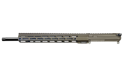 Rise Armament Complete Upper, 6MM ARC, 18" Stainless Steel Barrel, 1:7 Twist, 1/2X28 Threaded, Rifle-Length Gas System, 15.25" Free Float M-LOK Handguard, Black Nitride Bolt Carrier Group, Ambidextrous Charging Handle, Cerakote Finish, Patriot Brown