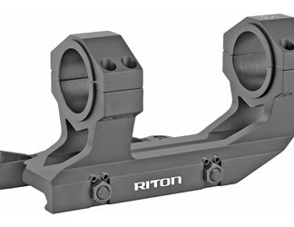 Riton Optics Mount, 30mm, Black, Quick Detach, 30mm With 1" Reducing Ring