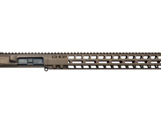 Radian Weapons Upper/Handguard Set, Cerakote Finish, Brown, Fits AR-15, Includes 15.5" MLOK Handguard, Radian Raptor-SD Charging Handle