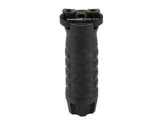 Samson Manufacturing Corp. Vertical Foregrip, Anodized Finish, Black, Fits M-LOK, Medium (3.5"), Grenade Design