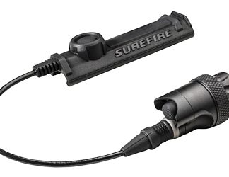 Surefire Remote Switch, Scoutlight, Dual Sw/Tail Cap Assy For M6XX Scoutlight Series, Includes SR07 Rail Tape Switch, Black