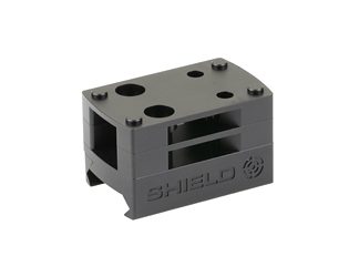 Shield Sights Picatinny to Weaver Mount, Black, Triple H Spacers, Aluminum