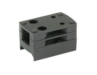 Shield Sights Picatinny to Weaver Mount, Black, Triple H Spacers, Polymer