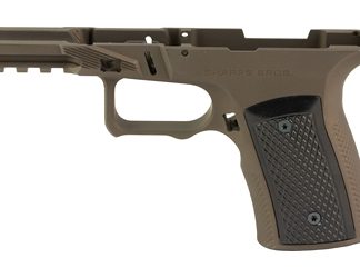 Sharps Bros. Aluminum Grip Module, Fits Ruger RXM, 7075 Aluminum Grip Frame, Cerakote Finish, Bronze, Black Aluminum Grip Panels
