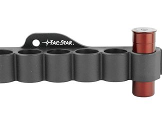 TacStar Slimline Side Saddle, Black, Fits Mossberg 500/590, 12 Gauge, Holds 6 Rounds