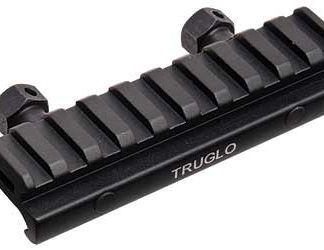 TRUGLO Picatinny Style Riser Mount, Raises Mounting Surface by 1/2", approximately 4" in length, Black