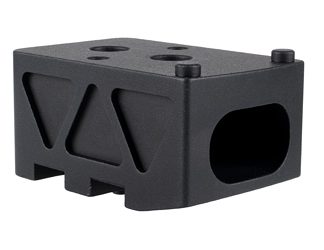 Trijicon Accessory Ring Plate, High Mount, Q-Loc, Fits Trijicon RMR, Anodized Finish, Black