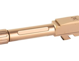 True Precision Threaded Barrel, 9MM, Fits Glock 43/43X, Copper TiCN Finish, Includes Thread Protector