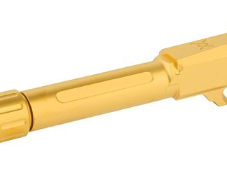 True Precision Barrel, 9MM, Gold, Thread Protector, Threaded, Sig P365