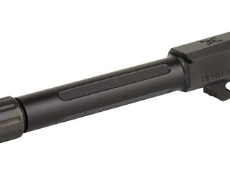 True Precision Barrel, 9MM, Threaded 1/2X28, Fits Springfield Hellcat Pro, Nitride Finish, Black