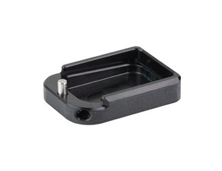 Taran Tactical Innovation Base Pad, Magazine Extension, Fits 2011 Style Magazines in 9MM/38 Super, +2 Rounds of 9MM, Anodized Finish, Black