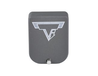 Taran Tactical Innovation Base Pad, Magazine Extension, Fits 2011 Style Magazines in 9MM/38 Super, +2 Rounds of 9MM, Anodized Finish, Titanium Gray