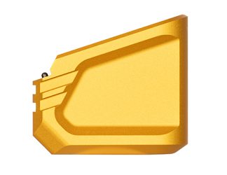 Tyrant CNC +6/5 Mag Extension, Matte Finish, Gold, Fits Glock 17/19X/22/34/35/45
