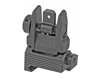 Leapers, Inc. - UTG Accu-Sync Spring-loaded AR15 Flip-up Rear Sight, Black