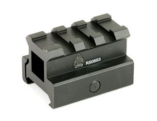 Leapers, Inc. - UTG 3-Slot Compact Riser Mount, .83", Medium Compact Height , Picatinny, Black