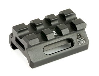 Leapers, Inc. - UTG Super Slim Picatinny Riser Mount, 1/2" Height, 3 Slots. Black Finish