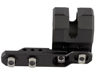 Leapers, Inc. - UTG M-LOK Offset Flashlight Ring Mount, Low Profile, Comes with Two Inserts to fit 27mm, 25.4mm (1"), or 20mm, Flashlight Tube Diameters, Black Finish, Includes M-LOK Steel Locking Nuts, Screws, and Allen Wrench for Simple and User Friendly Installation, No Gunsmithing Required