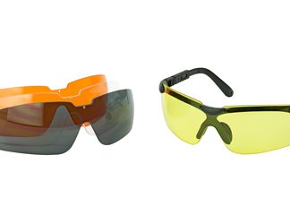 Walker's Glasses, Smoke Gray, Amber, Yellow, and Clear Lens Kit Included, 1 Pair