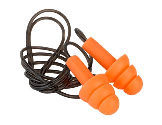 Walker's Corded Ear Plug, Foam, Yellow, Box Contains 2 Pairs
