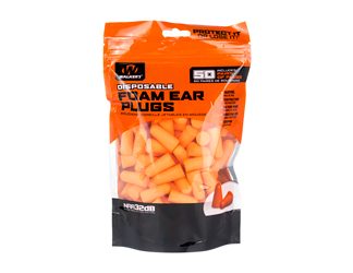 Walker's Ear Plug, Foam, Orange, 50 Pairs Per Bag