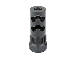 Wilson Combat Rapid Thread Muzzle Brake, 9MM/350 Legend, 5/8X24 Thread Pitch, Melonite Finish, Black, Includes Shims & O-Ring