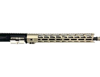 WMD Guns Complete Upper Receiver, 350 Legend, 16" Barrel, Low Profile Gas Block, Fits AR-15 Upper Receiver, 15" M-LOK Free Float Handguard, NiB-X Finish, Black Receiver, Nickel Handguard, Muzzle Brake