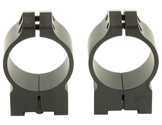 Warne Permanent Attached Fixed Ring Set, Fits Tikka Grooved Receiver, 30mm Medium, Matte Finish