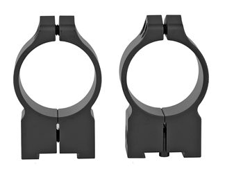 Warne Permanent Attached Fixed Ring Set, Fits Tikka Grooved Receiver, 30mm High, Matte Finish