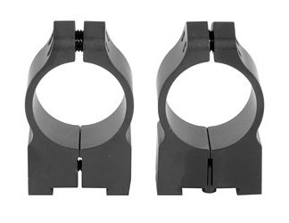 Warne Permanent Attached Fixed Ring Set, Fits Tikka Grooved Receiver, 1" Medium, Matte Finish
