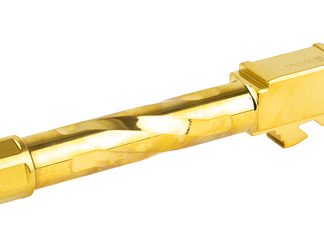 Zaffiri Precision Pistol Barrel, 9MM, 4.5", Threaded, Fits Glock 19 Gen3-5, Titanium Nitride Finish, Gold