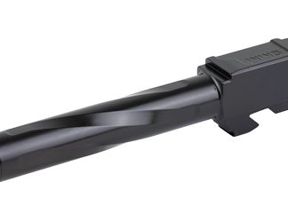Zaffiri Precision Pistol Barrel, 9MM, 4.37", Flush and Crown, Fits Glock 17 Gen 3, Nitride Finish, Black