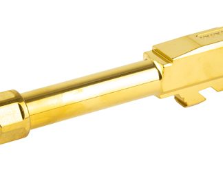 Zaffiri Precision Pistol Barrel, 9MM, 3.9", Threaded, Fits Glock 43, Titanium Nitride Finish, Gold