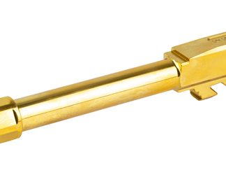 Zaffiri Precision Pistol Barrel, 9MM, 4.7", Threaded, Fits Glock 48, Titanium Nitride Finish, Gold