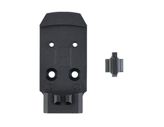 Calculated Kinetics Optic Plate System with Iron Sight, For MAC DS1911, Fits Holosun EPS Footprint, Anodized Finish, Black