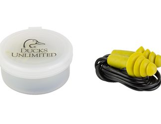 Radians Ducks Unlimited Corded Earplug, Reusable Design, 2 Pair, Green, Comes with Case